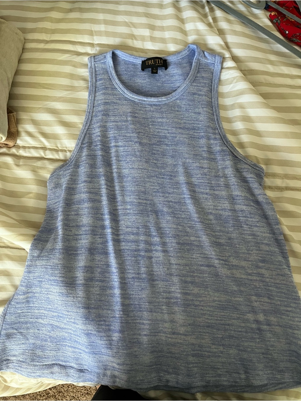 Truth Light Blue Heather Tank Top
